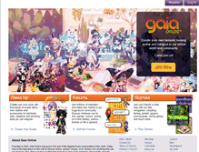 Tablet Screenshot of login.gaiaonline.com